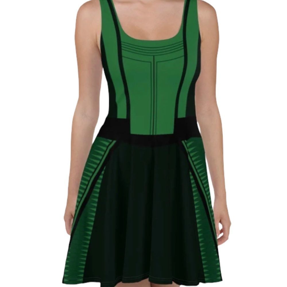 Disney Marvel Guardians Mantis Disneybounding Skater Dress Cosplay Costume XXL
